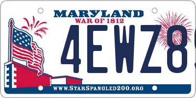 MD license plate 4EWZ89