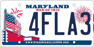 MD license plate 4FLA38