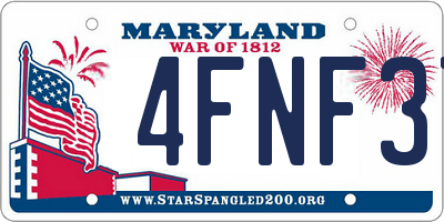 MD license plate 4FNF37