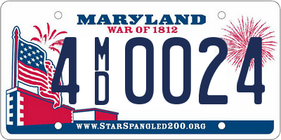 MD license plate 4MD0024