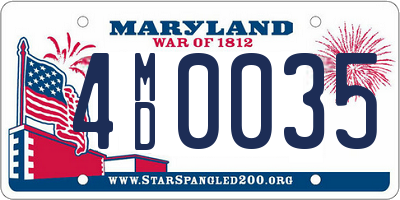 MD license plate 4MD0035
