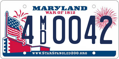 MD license plate 4MD0042