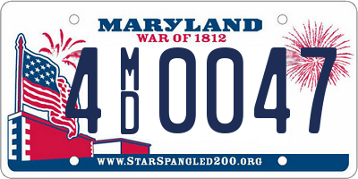 MD license plate 4MD0047