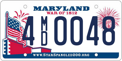 MD license plate 4MD0048