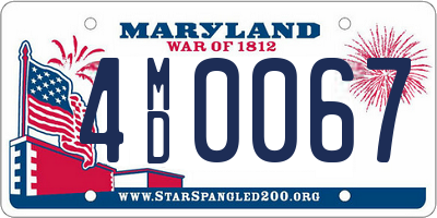 MD license plate 4MD0067