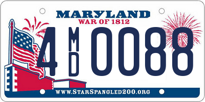 MD license plate 4MD0088