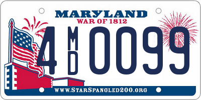 MD license plate 4MD0099