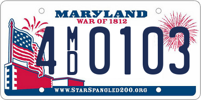 MD license plate 4MD0103