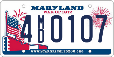 MD license plate 4MD0107