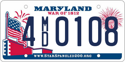 MD license plate 4MD0108