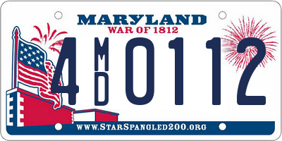 MD license plate 4MD0112