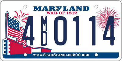 MD license plate 4MD0114