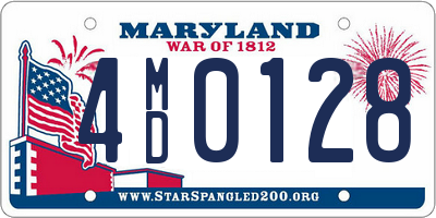 MD license plate 4MD0128