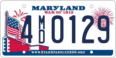 MD license plate 4MD0129