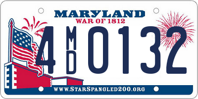 MD license plate 4MD0132
