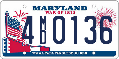 MD license plate 4MD0136