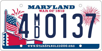 MD license plate 4MD0137