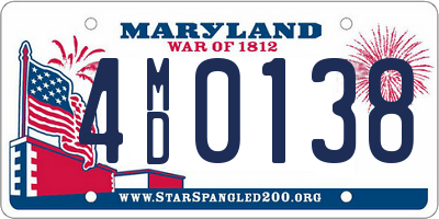 MD license plate 4MD0138