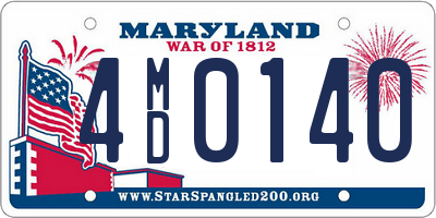 MD license plate 4MD0140