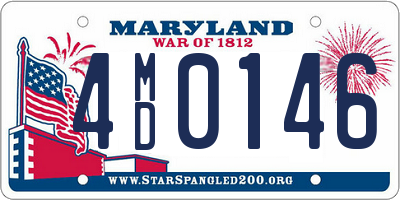 MD license plate 4MD0146