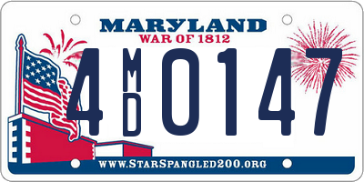 MD license plate 4MD0147