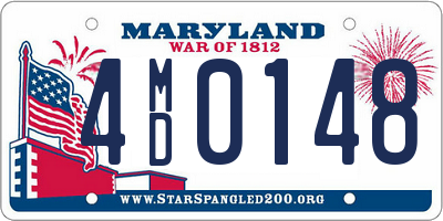 MD license plate 4MD0148