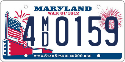 MD license plate 4MD0159