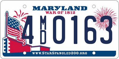 MD license plate 4MD0163