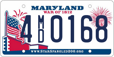 MD license plate 4MD0168