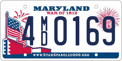 MD license plate 4MD0169