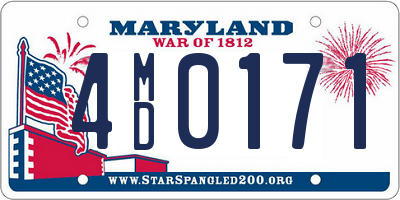 MD license plate 4MD0171