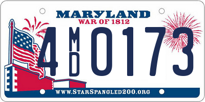 MD license plate 4MD0173