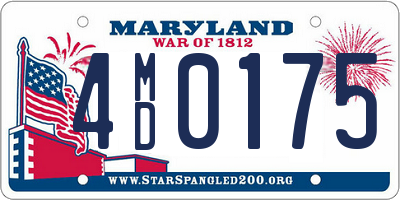 MD license plate 4MD0175