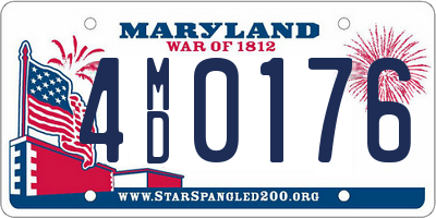 MD license plate 4MD0176