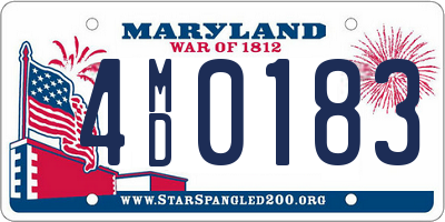 MD license plate 4MD0183