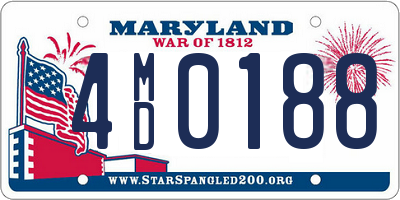 MD license plate 4MD0188