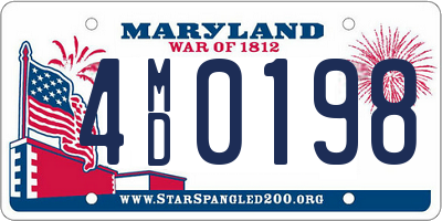 MD license plate 4MD0198