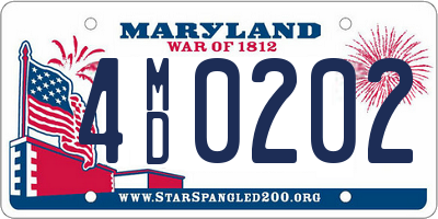 MD license plate 4MD0202