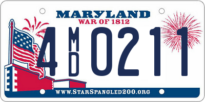 MD license plate 4MD0211