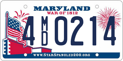 MD license plate 4MD0214