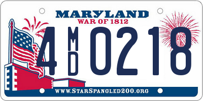MD license plate 4MD0218