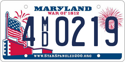 MD license plate 4MD0219