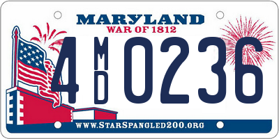 MD license plate 4MD0236