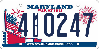 MD license plate 4MD0247