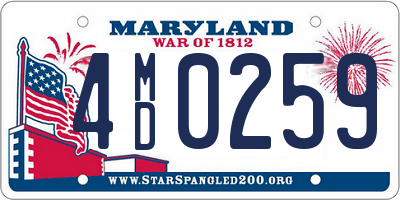 MD license plate 4MD0259