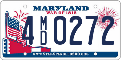 MD license plate 4MD0272