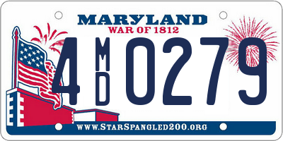 MD license plate 4MD0279