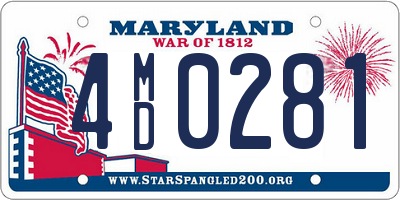MD license plate 4MD0281