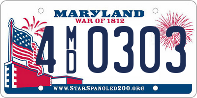 MD license plate 4MD0303