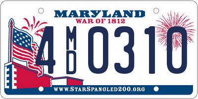 MD license plate 4MD0310